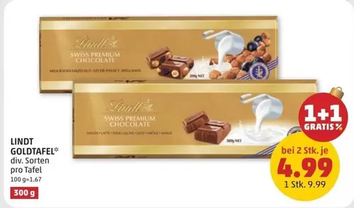 Lindt - GOLDTAFEL