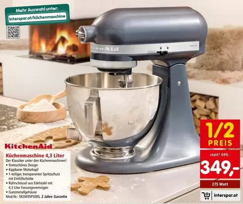 Kitchenaid - Küchenmaschine 4,3 Liter