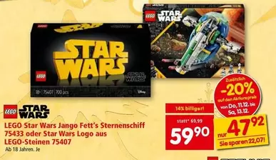 Logo - Star Wars Jango Fett's Sternenschiff 75433 oder Star Wars aus LEGO-Steinen 75407
