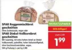 Vegan - Roggenmischbrot, Dinkel-Vollkornbrot