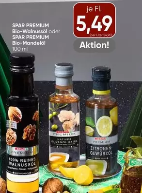 Bio-Walnussöl oder Bio-Mandelöl