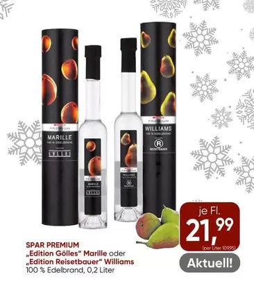 „Edition Golles" Marille oder Edition Reisetbauer" Williams