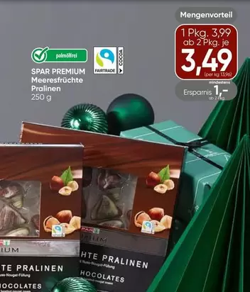 Fairtrade - Meeresfrüchte Pralinen
