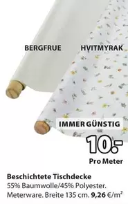 Beschichtete Tischdecke