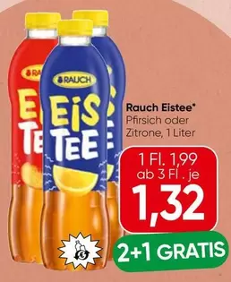 Eistee Pfirsich oder Zitrone