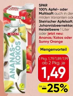 Orange - Apfel- oder Multisaft