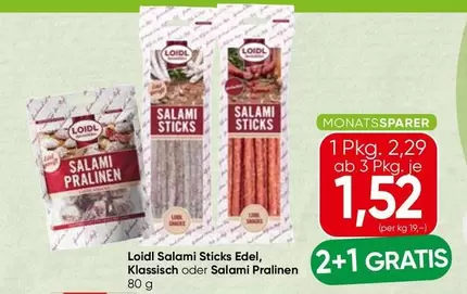 Salami Sticks Edel, Klassisch oder Salami Pralinen
