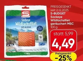 Sockeye Wildlachsfilet
