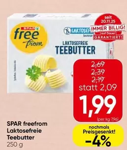 Free - Laktosefreie Teebutter