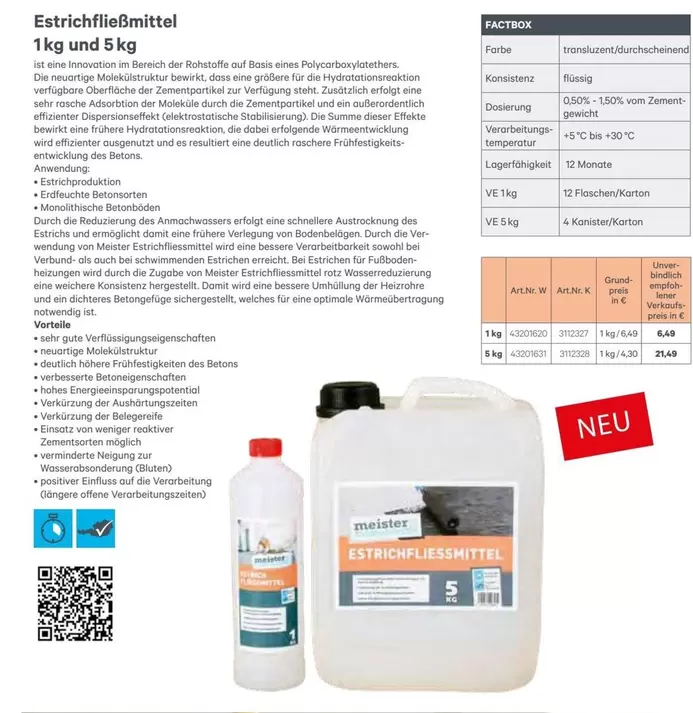 Estrichfließmittel