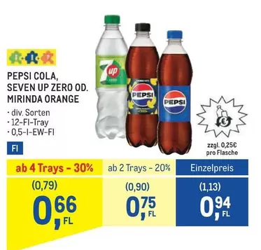 Orange - PEPSI COLA, SEVEN UP ZERO OD. MIRINDA ORANGE