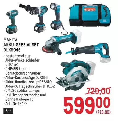 Makita - AKKU-SPEZIALSET DLX6046