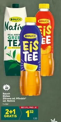 Eistee Zitrone od. Pfirsich