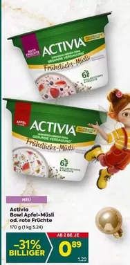 Bowl Apfel-Müsli od. rote Früchte