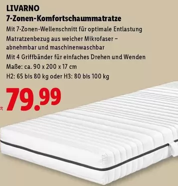 7-Zonen-Komfortschaummatratze