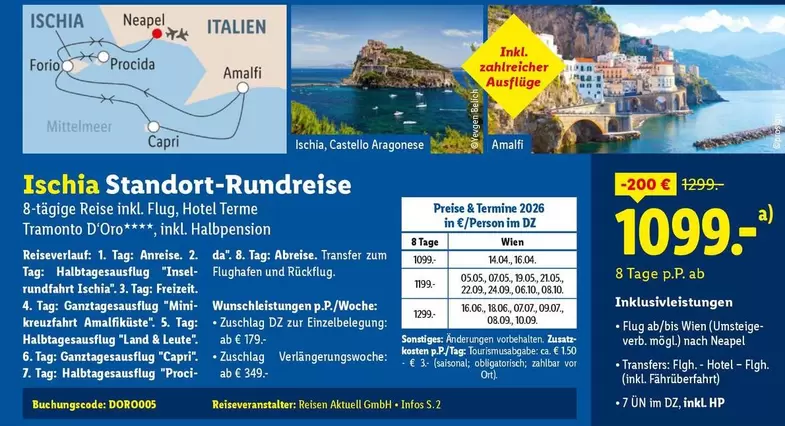 Hp - Ischia Standort-Rundreise