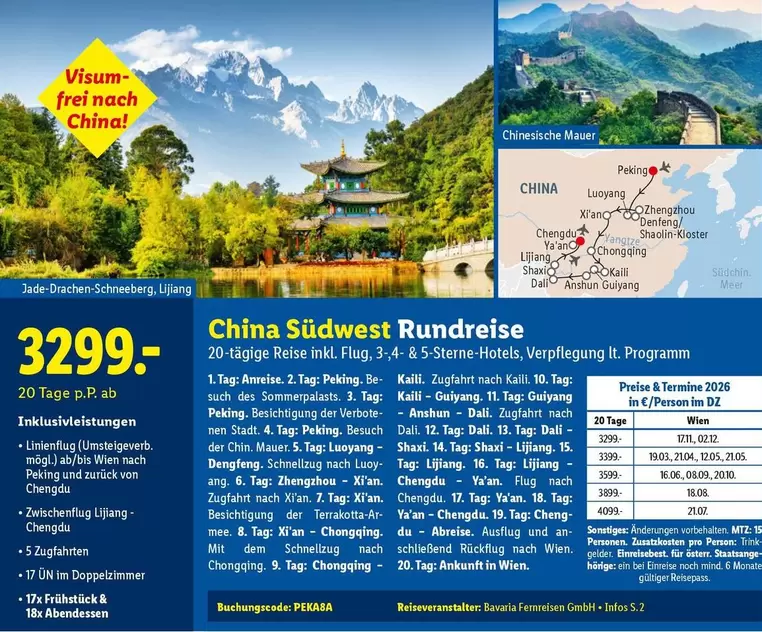 China Südwest Rundreise