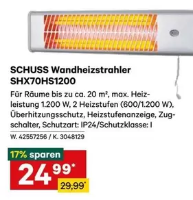 Wandheizstrahler SHX70HS1200