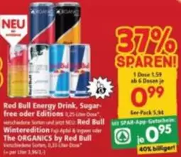 Red Bull - Energy Drink, Sugar-free oder Editions