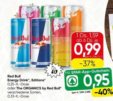 Red Bull - Energy Drink, Editions oder The ORGANICS