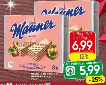 Manner - Neapolitaner 8-er Geschenkpackung