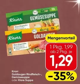 Goldaugen Rindfleisch-, Gemüsesuppe oder Klare Suppe