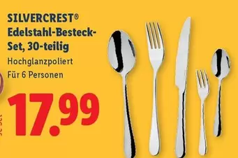 Edelstahl-Besteck-Set, 30-teilig