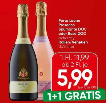Prosecco Spumante DOC oder Rose DOC