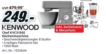 Kenwood - Chef KVC3150S Küchenmaschine