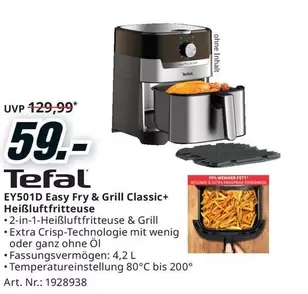 Tefal - EY501D Easy Fry & Grill Classic+ Heißluftfritteuse