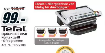 Tefal - OptiGrill GC705D Kontaktgrill