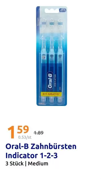 Zahnbürsten Indicator 1-2-3