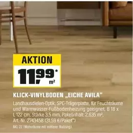 KLICK-VINYLBODEN EICHE AVILA