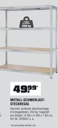 Boden - METALL-SCHWERLAST-STECKREGAL