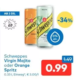 Orange - Virgin Mojito oder  Spritz