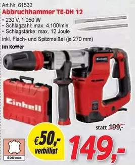 Einhell - Abbruchhammer TE-DH 12