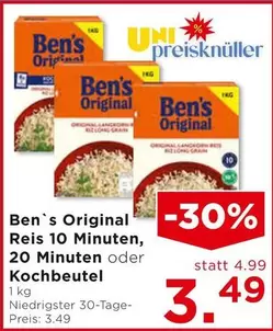 Reis 10 Minuten, 20 Minuten oder Kochbeutel