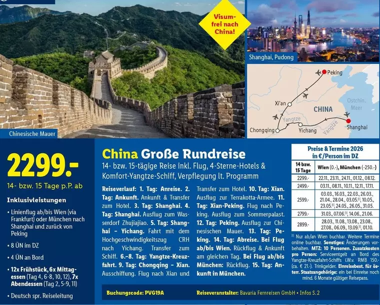 China Große Rundreise