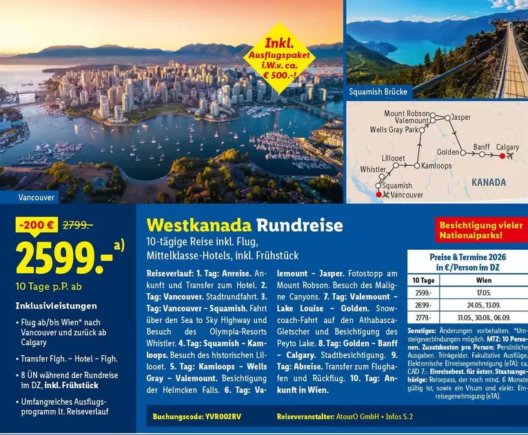 Sky - Westkanada Rundreise