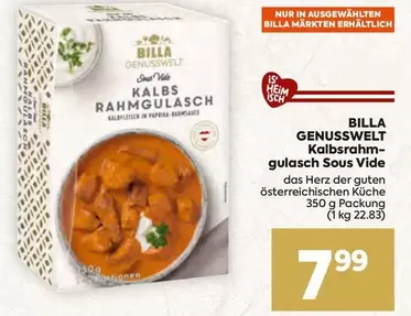 Herz - Kalbsrahm-gulasch Sous Vide