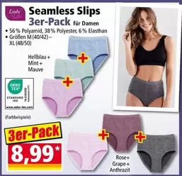 Seamless Slips 3er-Pack für Damen