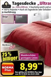 Bordeaux - Tagesdecke „Ultras