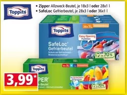 Easy - Zipper Allzweck-Beutel or SafeLoc Gefrierbeutel