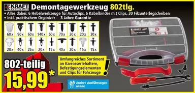 Demontagewerkzeug 802tlg.