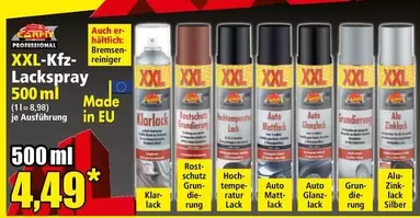 XXL-Kfz-Lackspray