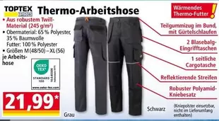 Schwarz - Thermo-Arbeitshose
