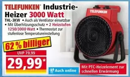 Industrie-Heizer 3000 Watt THL-3KW