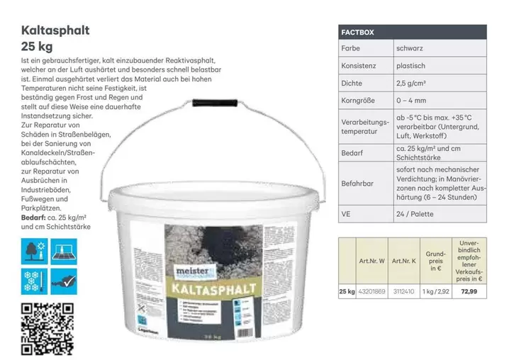 Schwarz - Kaltasphalt
