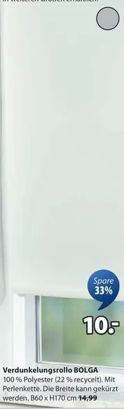 Verdunkelungsrollo BOLGA