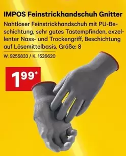 Feinstrickhandschuh Gnitter